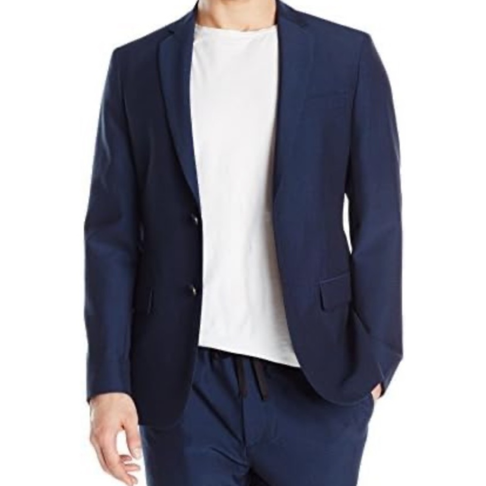 Theory Rodolf navy seersucker blazer - Picture 1 of 6